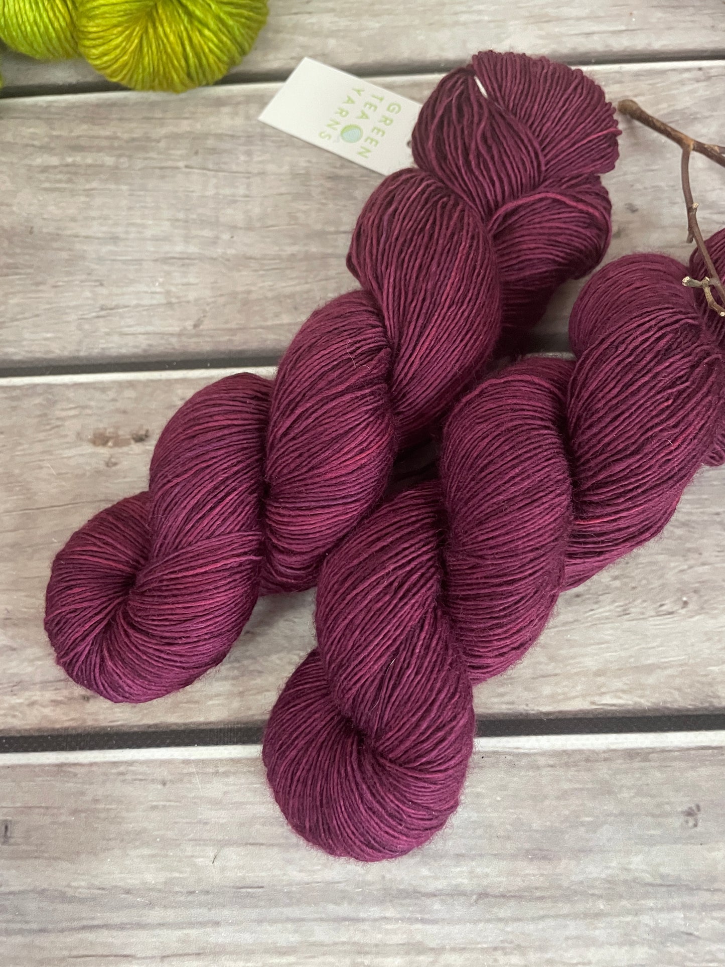 Raspberry Beret - 4 ply Merino/silk single -Osmanthus