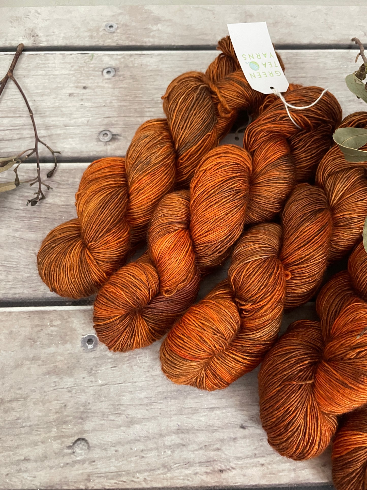 Woodend on Merino and Silk 4 ply single - Osmanthus