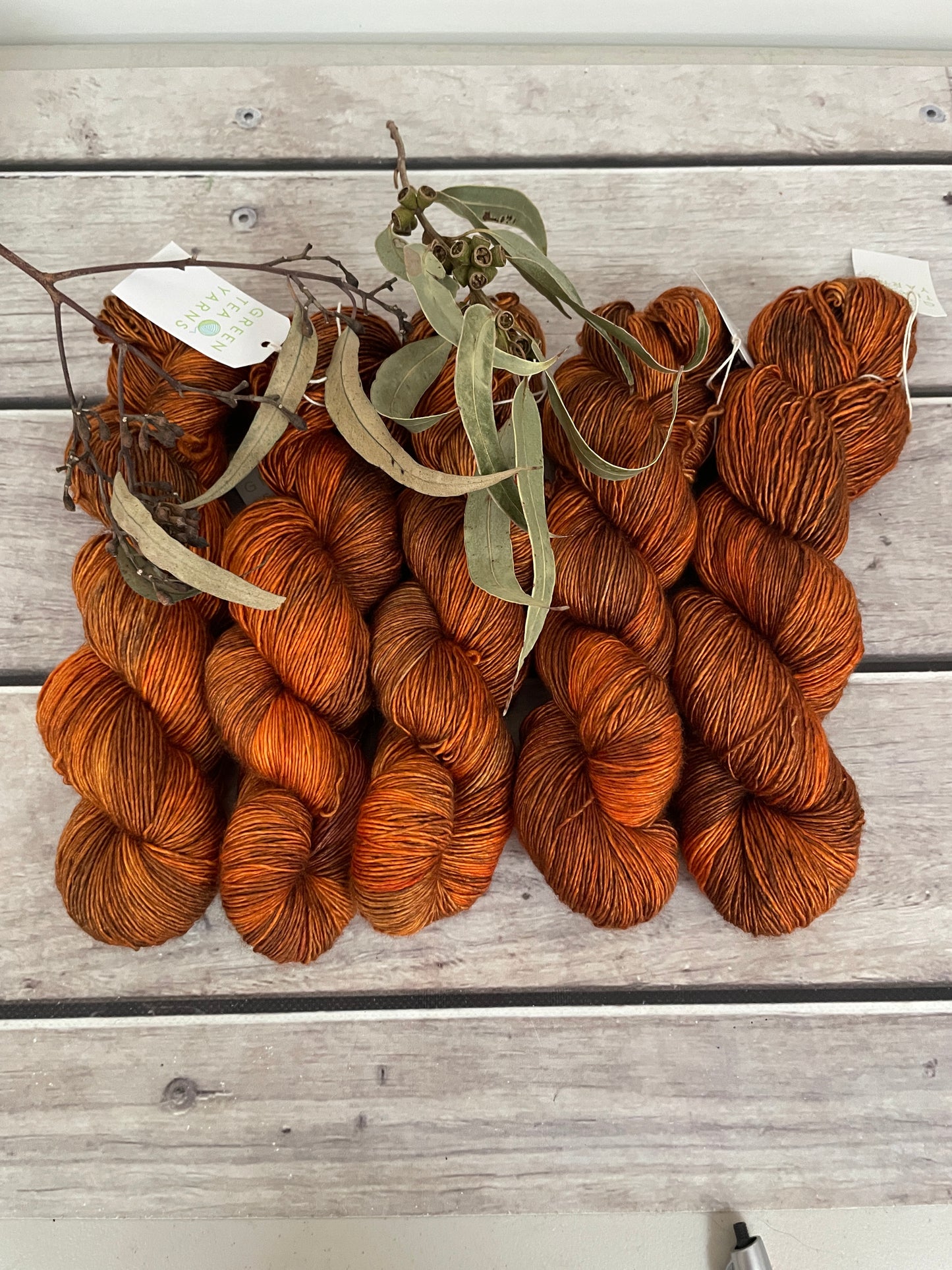 Woodend on Merino and Silk 4 ply single - Osmanthus