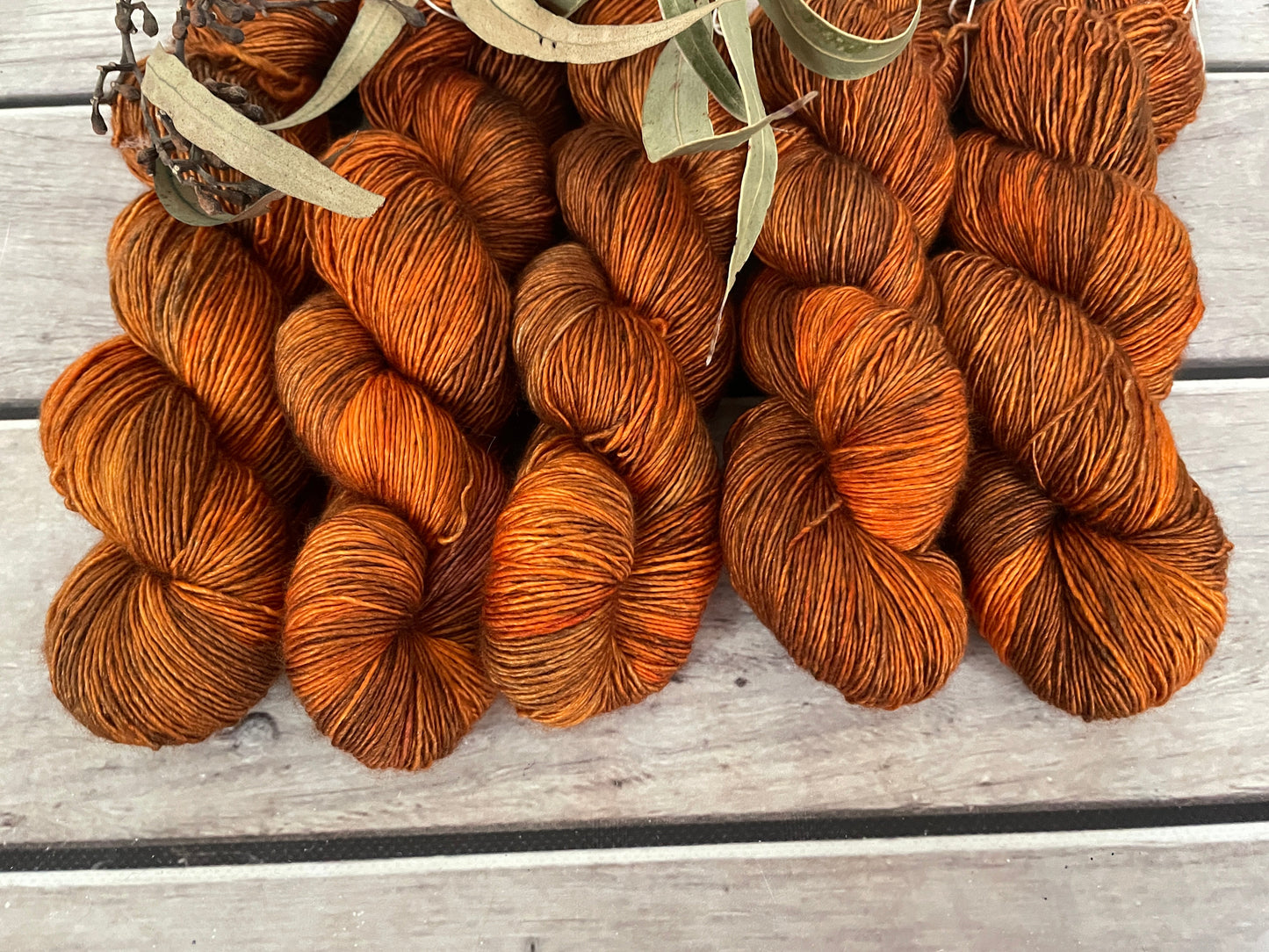 Woodend on Merino and Silk 4 ply single - Osmanthus