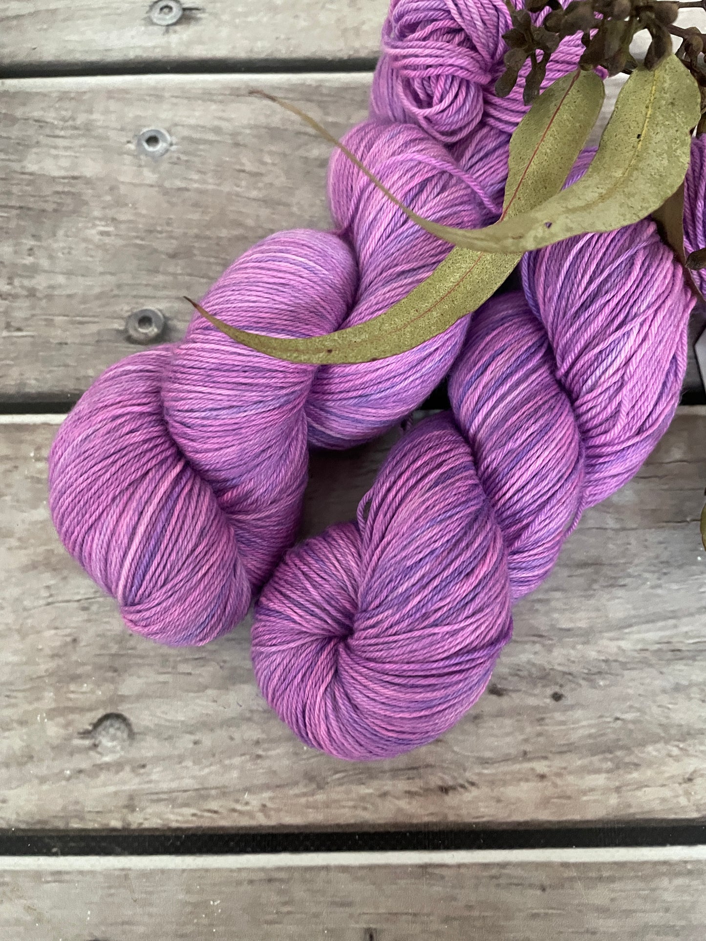 Shrinking Violets  - sock yarn in merino and nylon - Darjeeling
