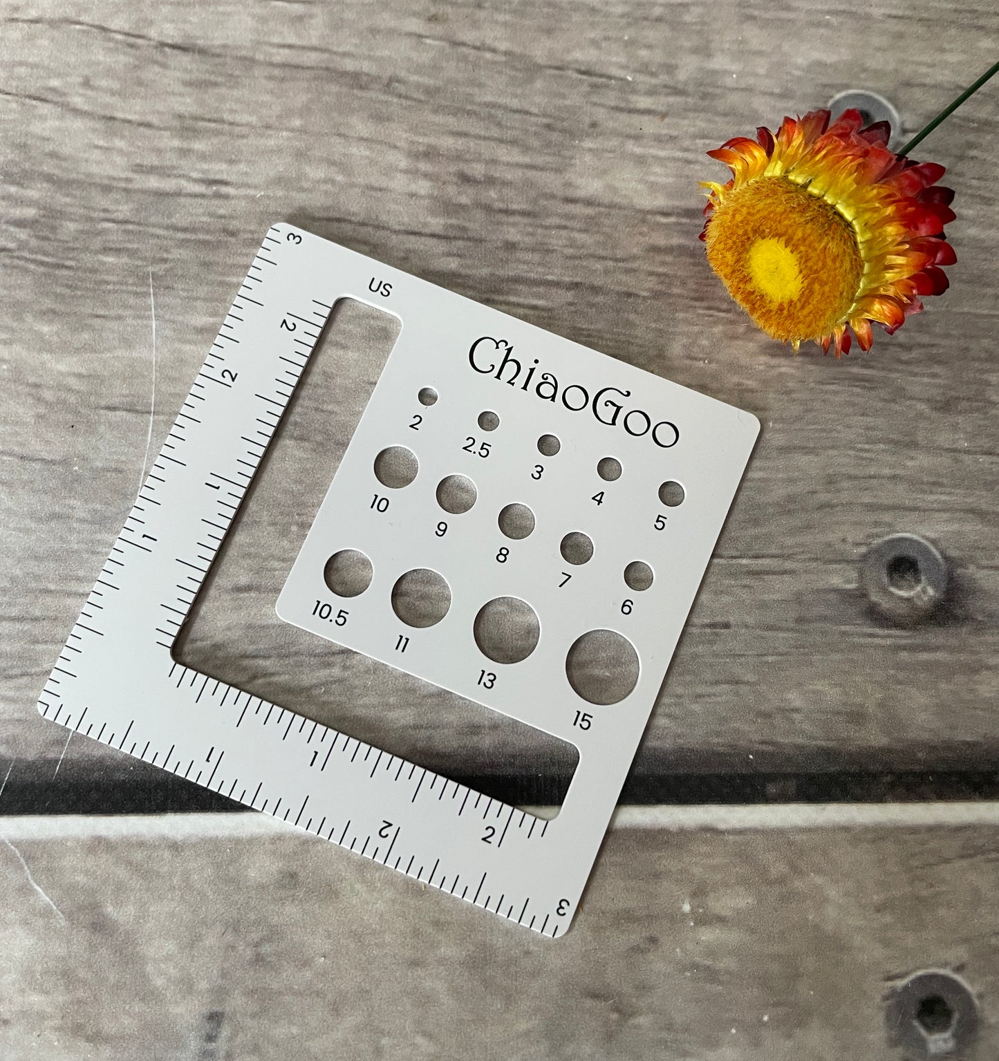 Chiaogoo Swatch/Needle Gauge - small size